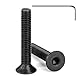 Tunejoy 20 Stück M6 x 35 mm Senkkopfschrauben Schwarz Senkschrauben Edelstahl A2 V2A Senkkopf Innensechskant DIN 7991 Vollgewinde mit Inbusschlüssel