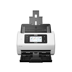 Epson DS-800WN EdgeLink Wireless Network Color Document Scanner with Duplex Scanning, PC-Free Scanning, 100-page Auto Document Feeder (ADF) and 4.3″ Color Touchscreen