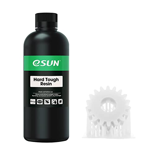 Image of eSUN 405nm LCD 3D Printer Rapid Resin UV Curing Resin ABS-Like Rapid Resin Hard Tough Resin High Impact High Tough Photopolymer Resin for Photon UV Curing LCD 3D Printer, Plastic Bottle, 1000g White