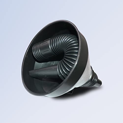 image for KongNai Plastic Oil Funnels for Automotive Use Set of 5, Large Flexibl