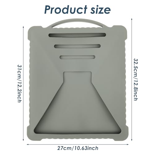 Starlink Mini Protective Cover, Starlink Mini Case with Handle, Silicone Protective Shell Case for Starlink Dish Accessories, Portable Full Cover Shell for Outdoor Camping Hiking Road Trip(Gray)