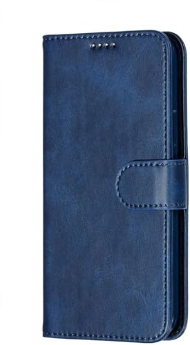 Image of Bintage Artificial Leather::Rubber Flip Cover Compatible Model for Infinix Hot 8 - Blue