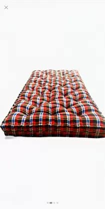 JY Soft Cotton Foldable Bed Mattress, Firm Gadda for Floor & Bed, Double Size Mattress (72 X35X5 Inches) Heavy Check Box-image-12
