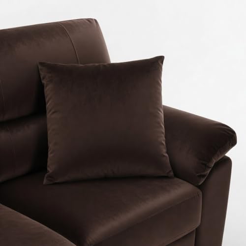 Image of Anderson Sofa Set for Living Room | Sectional Sofas | Premium Leather Sofa for Home Office | Leather Sofa Set | Leatherette Sofa (Brown Fabric, 3+1 Seater)