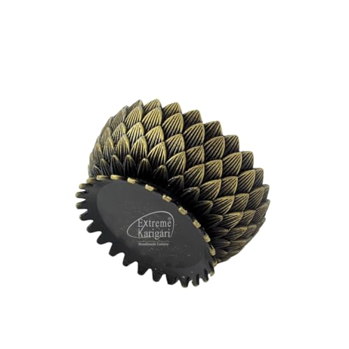 Image of Decorative Lotus Design Dhoop & Agarbatti Stand for Home Temple, Pooja Room, Meditation Decor, Brass Antique Finish Incense Burner