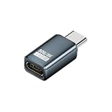 安心の日本企業 Thunderbolt5互換性あり Type-C アダプター 80Gbps PD240W 急速充電対応 8K60Hz L字 オスーメスTB5 (Eタイプ, 1個)