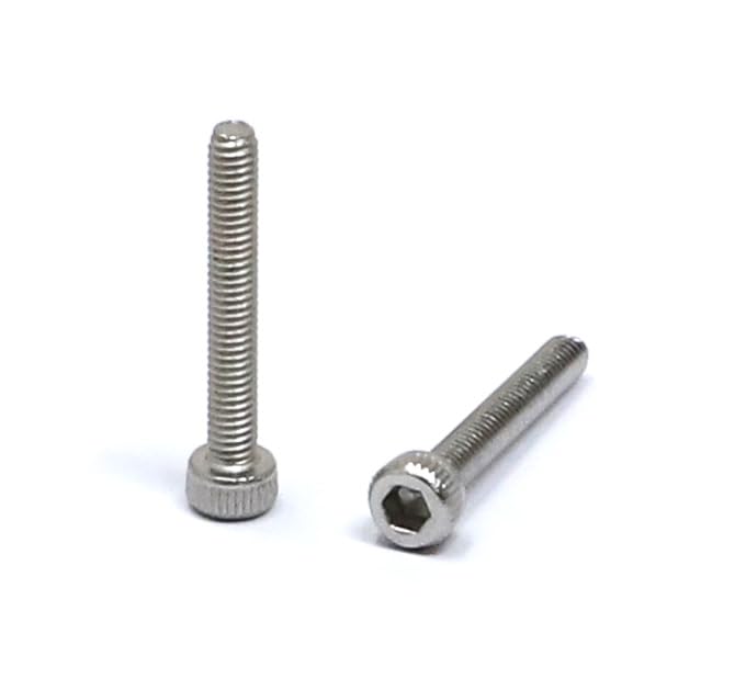 Image of iexcell 100 Pcs M2.5 x 18mm Thread Pitch 0.45 mm Stainless Steel 304 Hex Socket Head Cap Screws Bolts Kit