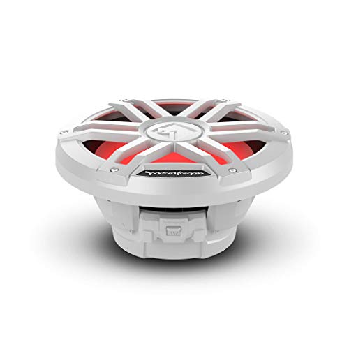Rockford Fosgate M1D2-10 Color Optix 10" DVC 2-Ohm Multicolor LED Lighted Marine Subwoofer - White