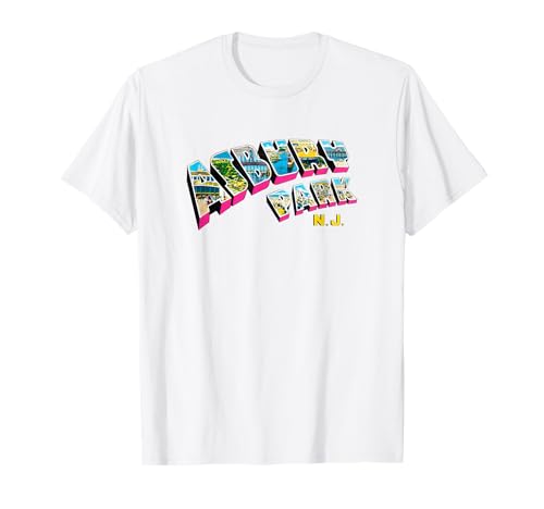 Asbury Park New Jersey - Camiseta retro vintage Camiseta