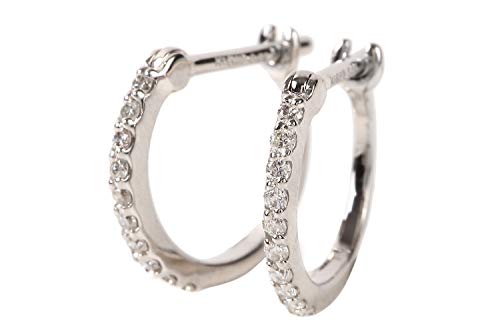 [nbs[ObcVbv] K18WG _Ch t[v sAX 0.1ct zCgS[h G^jeB p F 1×10mm  2 Y fB[X