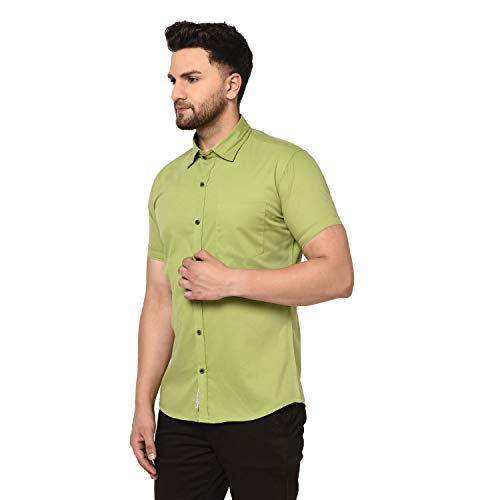 Image of Men Solid Slim Fit Shirt