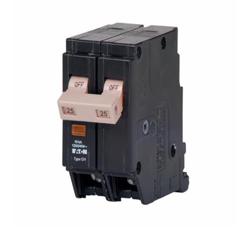 Eaton CHF225 Plug-On Mount Type CHF Circuit Breaker With Mechanical Trip Flag 2-Pole 25 Amp 120/240 Volt