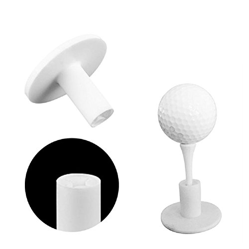BCHZ 1Pcs Durable Rubber Golf Mat Tees Holder For Golf Driving Range Tee Practice Tool White