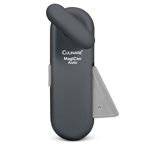 Culinare MagiCan Abrelatas Automático, Gris, Plástico/acero Inoxidable, Manual Con Una Sola Mano Con Abrazadera