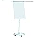 FRANKEN Flipchart, Beschreibbar, Magnetisch, Mobil, Mit Rollen und 2 Seitenarmen, Whiteboard mit Ständer, Papierhalterung und Stifteablage, 68 x 105 cm, ECO Mobil, F2400/N