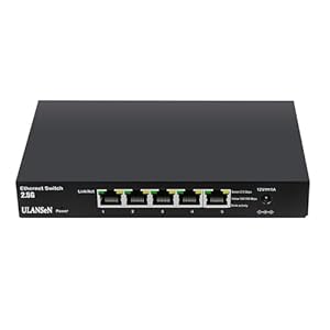 5-Port Unmanaged 2.5G Ethernet Gaming Switch, 5 x 2.5GBASE-T Ports, 25Gbps Switching Capacity, Backwards Compatible with 1000Mbps Devices, Fanless, Wall Mountable