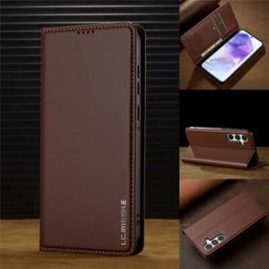 Étui pour Samsung S23 bleu avec portefeuille cuir et rabat arrière aimant