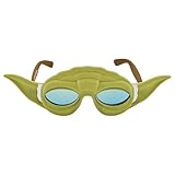 Sun-Staches スターウォーズ ヨーダ リル キャラクター シェード コスチューム パーティー 記念品 サングラス UV400 フリーサイズ グリーン