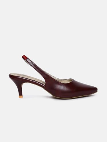 Image of Marc Loire Women Slip on Kitten Heel Pumps for Office Wear