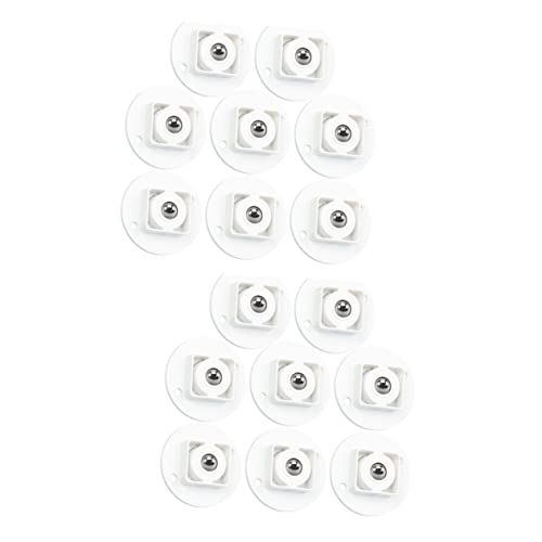 HAWILLOSCH 2sets Self-Adhesive Swivel Caster Wheels for Heavy Duty Storage Boxes Abs Plastic Silent Suitable for Furniture 8pcs*2