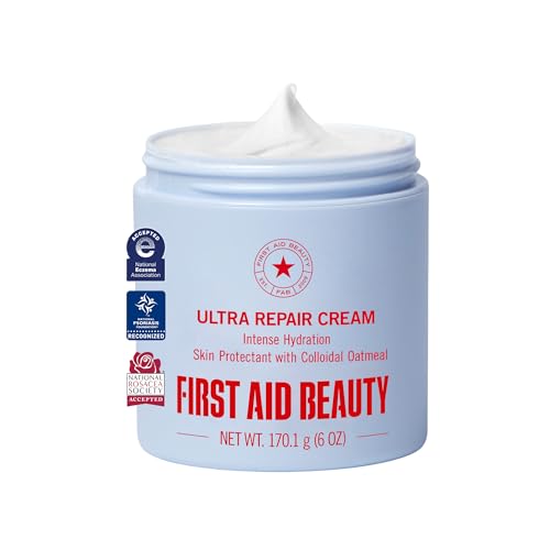 First Aid Beauty - Ultra Repair Cream - Intense Hydration Face & Body Moisturizer - Whipped...