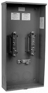 Milbank - U4664-X-8502 - Meter Socket, Bolt-On, 480A Continuous/600A Max., 300V, 1-Phase, 4-Jaw, OH/UG, Large Closing