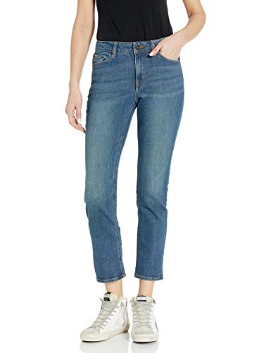 Amazon Brand - Goodthreads Women's Mid-Rise Relaxed Girlfriend Jean, Authentic Blue 29