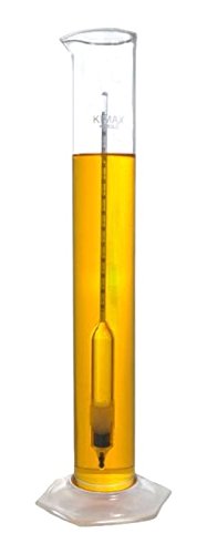 Kimble Chase 52120-0921 Narrow Range Baume Hydrometer, Graduated from 9 Degree-21 Degree Baume