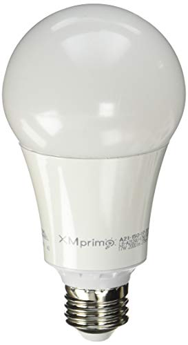 17W (150 Watt Equivalent) 4 Pack A21 LED Light Bulb, 2000 Lumens 3000K Soft/Warm White, E26 Medium Screw Base, UL Listed, XMprimo