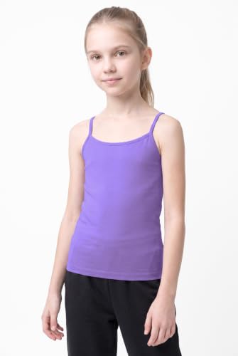 Image of Kurve Girl's Sleeveless Tank Top - Stretch Undershirts Cami Camisole, UV Protective Fabric, Rated UPF 50+ (Made in USA)