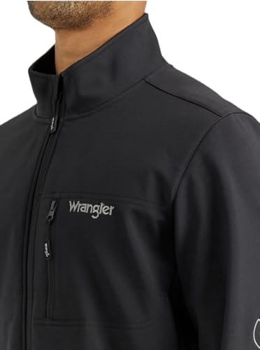 Wrangler Men's Black Logo Trail Jacket4
