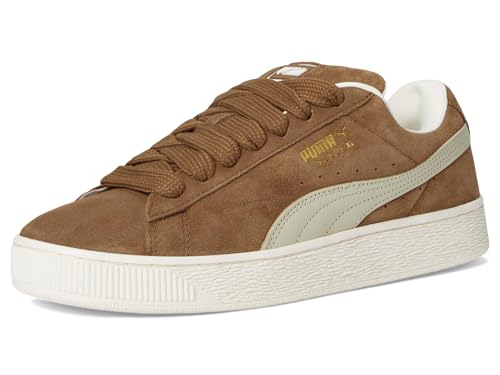 Image of PUMA Mens Suede XL Shoes, Haute Coffee /Desert Dust 13 Medium
