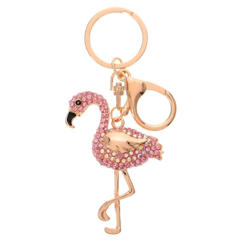 SAFIGLE Llavero De Flamenco Bonito Llavero Para Mujer Dijes Decorativos Kawaii Adornos De Flamenco Llavero Colgante Dije De Flamenco Aleación De Zinc Rosa