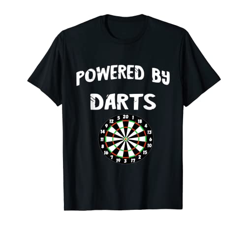 Powered By Darts Arrow Game Jeu de fléchettes Bullseye T-Shirt
