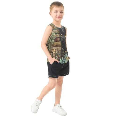 Black Books Dark Boys Tank Tops Quik Dry Toddler Tank Top Undershirts T-Shirts for Sports,3T4