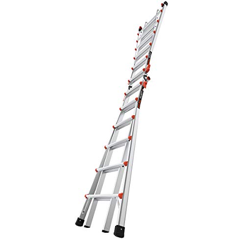 Little Giant Ladders, Velocity with Wheels, M26, 26 Ft, Multi-Position Ladder, Aluminum, Type 1A, 300 lbs weight rating, (15426-001)