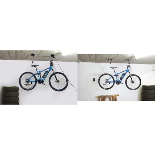 FISCHER Fahrradlift Profi Plus | Tragkraft bis 57 kg | Fahrradhalterung | Deckenhalterung für Fahrräder und E-Bikes | Bis zu 4 m Deckenhöhe | Deckenlift & Fahrradlift Plus | Tragkraft bis 30 kg FISCHER Fahrradlift Profi Plus | Tragkraft bis 57 kg | Fahrradhalterung | Deckenhalterung für Fahrräder und E-Bikes | Bis zu 4 m Deckenhöhe | Deckenlift & Fahrradlift Plus | Tragkraft bis 30 kg