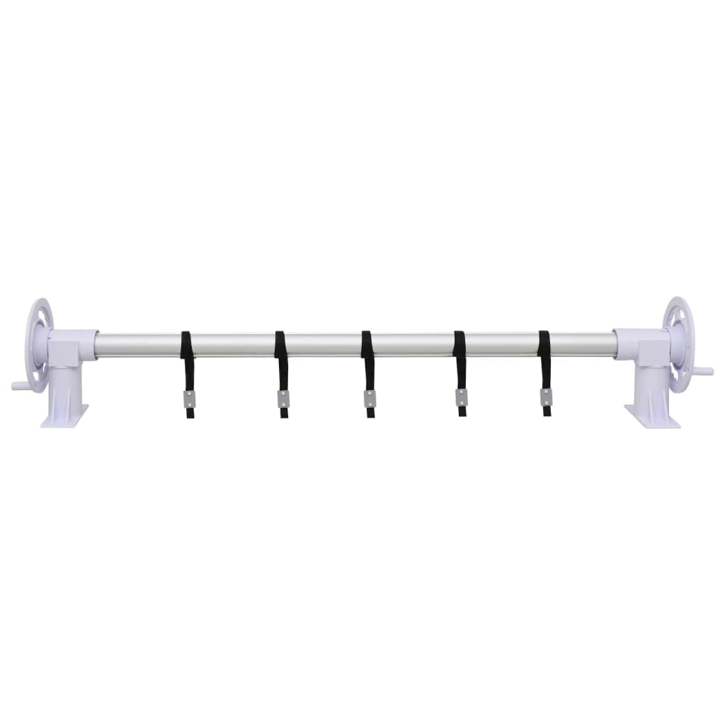 vidaXL Rouleau de Couverture de Piscine avec Base en Plastique Enrouleur de Bâche de Piscine Enrouleur de Couverture de Piscine Extérieur