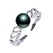 Solid 925 sterling silver ring setting, vintage ring mounting, ring blank without pearl, jewelry DIY, gift DIY