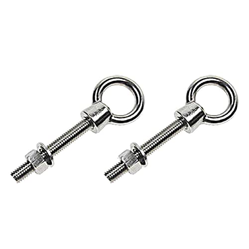 Eyebolt, 1/4In, 1/2In, Wood Screw, PK10