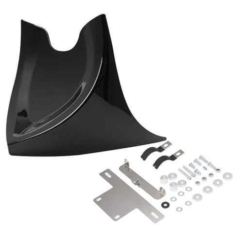 Aileron moto carénage avant universel noir mat pour look agressif Fatboy