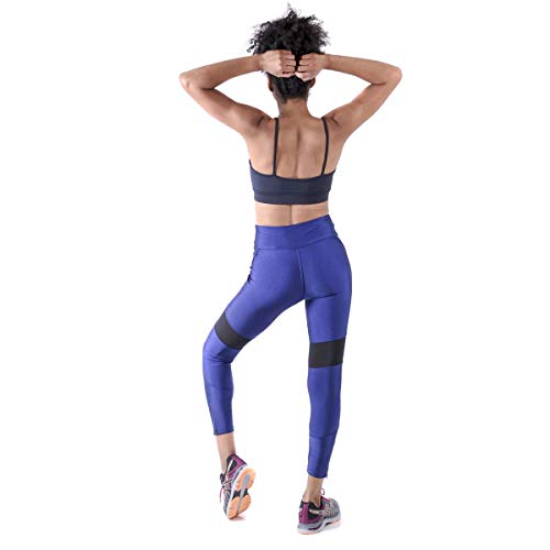 Calça Legging Cintura alta Open Sea Cor:Azul Escuro;Tamanho:G;Gênero:Mulher