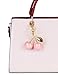 OVRUNS Cherry Bag Charm Cute Cherry Accessories Sparkling Purse Keychian Charms for Women