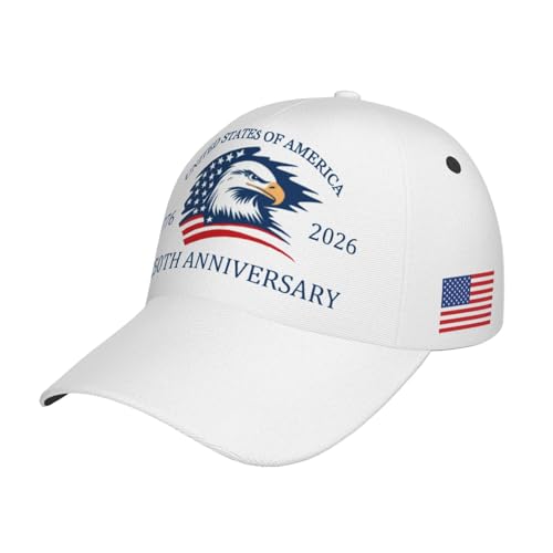 Image of USA Flag Baseball Cap American Patriotic Trucker Hat Father Dad Mother Mom Adjustable Sportswear Hat for Men Women Adults