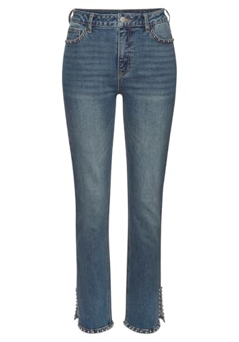 LASCANA Women's Embellished Split Hem Jeans4