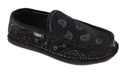 KN-002F Faux Fur NewBuck Bandana Paisley Embossed Slipper Shoes