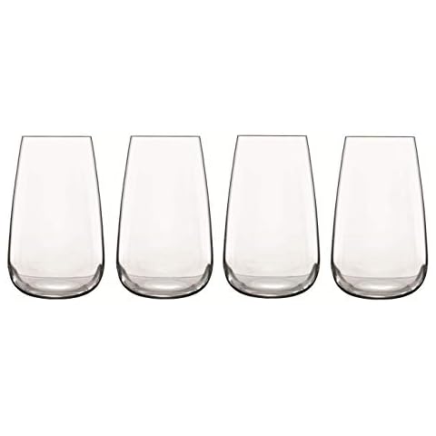 Luigi Bormioli - Talismano - Hi-Ball / Tumbler Crystal Glasses - Dishwasher Safe - Made in Italy - Set of 4, 590ml Cover