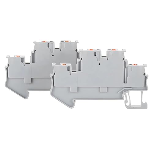 Conector eléctrico PTTB-1.5 de doble capa, bloque de terminales para carril DIN 7