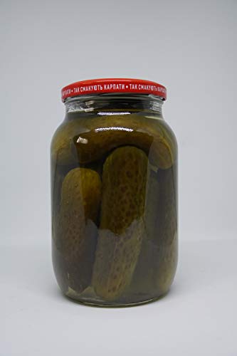 2 Pack Carpaty Enjoy Cucumber In Brine Pickles Gmo Free Keto Friendly Glass Jar 35.98 Oz / 1020Gr #TOP1