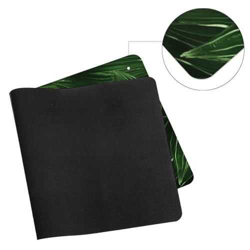 Green Palm Leaves Desk Pad impermeable para computadora miniatura 7